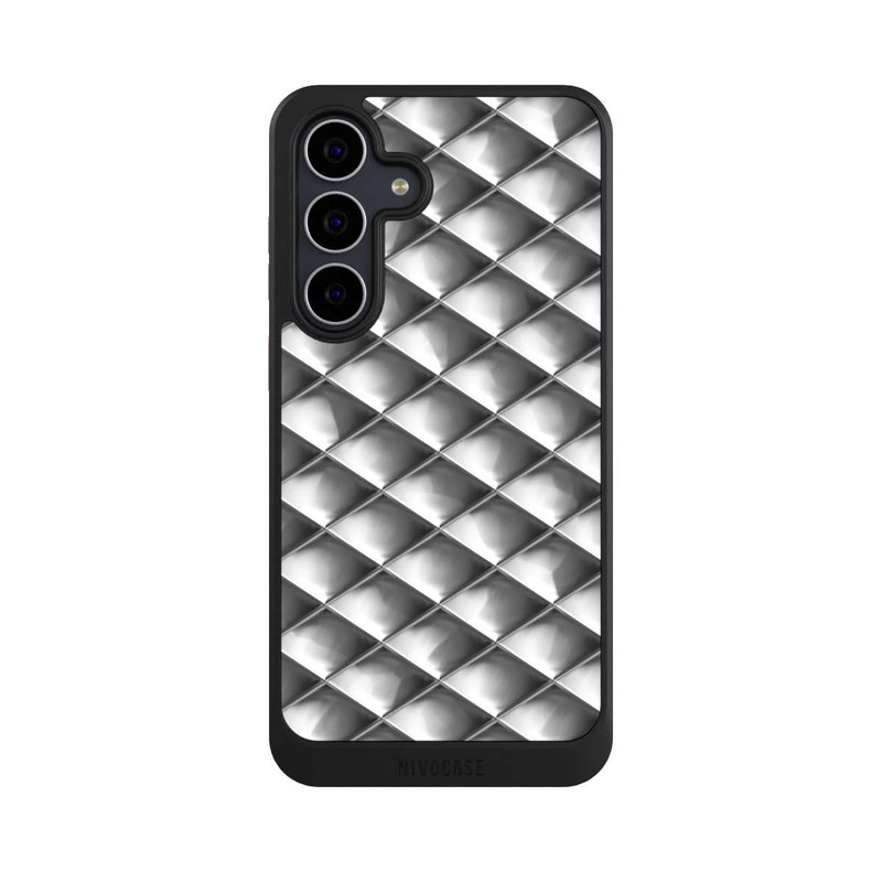 Galaxy S25 FE NIVOcore Glamour Silver Squares
