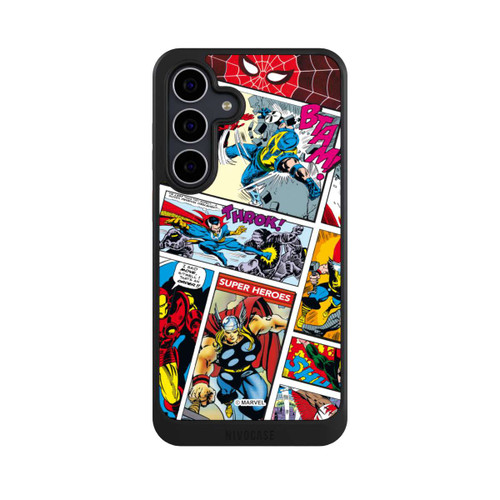 Samsung Galaxy S25 FE NIVOcore Marvel Retro Comic Blue