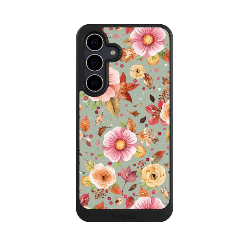 Galaxy S25 FE NIVOcore Autumn Flowers Soft Green