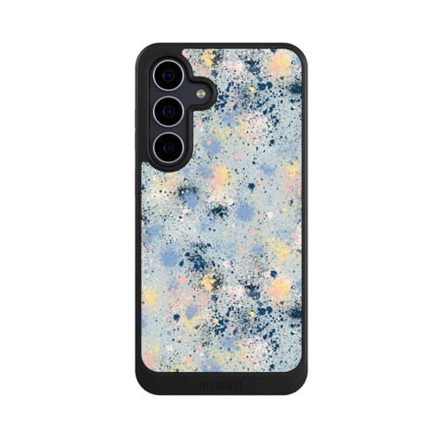 Samsung Galaxy S25 FE NIVOcore Tintentropfen Staub Textur Blau