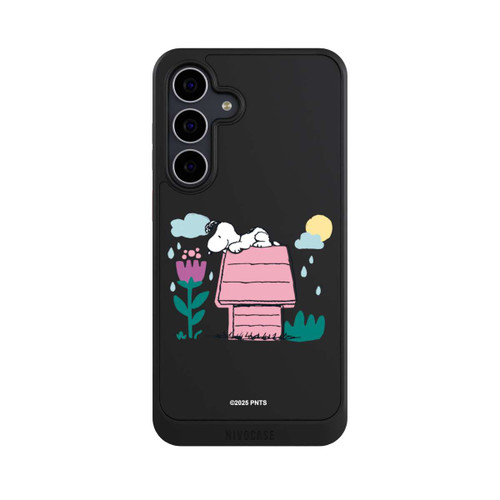 Samsung Galaxy S25 FE NIVOcore Snoopy Hundehütte Frühling transparent