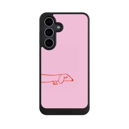 Samsung Galaxy S25 FE NIVOcore Dachshund Illustration Pink