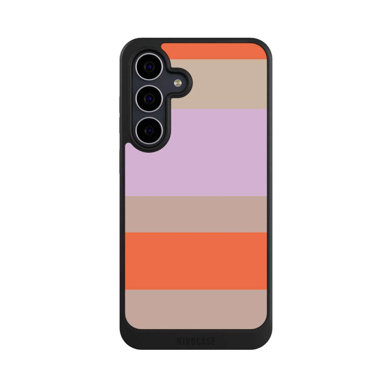 Galaxy S25 FE NIVOcore Moca Lila Orange Stripes