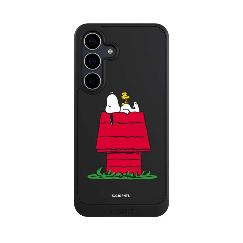 Galaxy S25 FE NIVOcore Snoopy and Woodstock Classic transparent