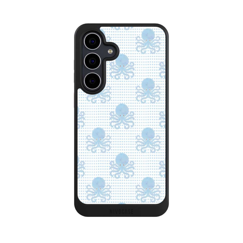 Galaxy S25 FE NIVOcore Blue Watercolor Octopus