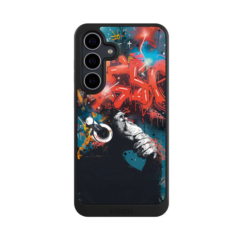 Samsung Galaxy S25 FE NIVOcore Affe Stereo Kopfhörer Graffiti Street Art