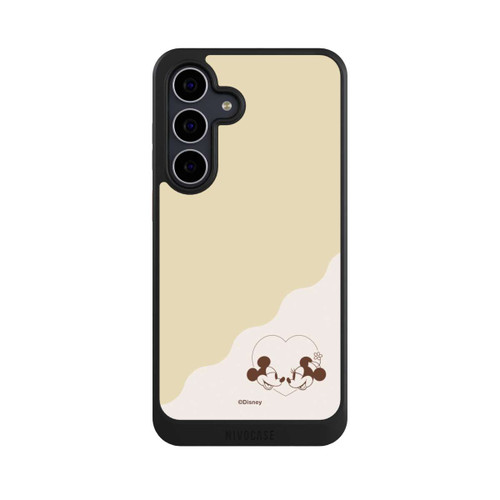 Samsung Galaxy S25 FE NIVOcore Mickey and Minnie Love Heart Beige