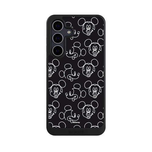 Samsung Galaxy S25 FE NIVOcore Disney Mickey Muster Schwarz
