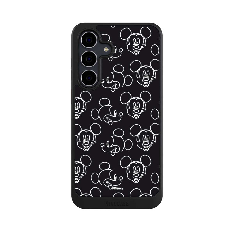 Galaxy S25 FE NIVOcore Disney Mickey Muster Schwarz