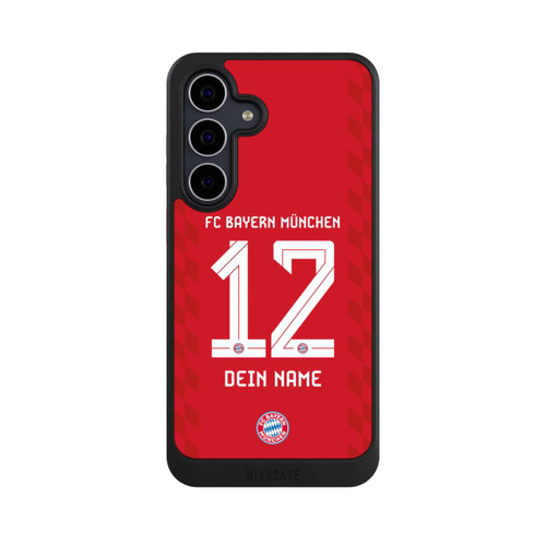 Samsung Galaxy S25 FE NIVOcore FC Bayern München Trikot Personalisierbar 25-26