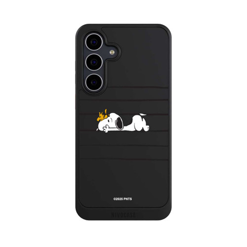 Samsung Galaxy S25 FE NIVOcore Snoopy Woodstock Streifen Peanuts Transparent