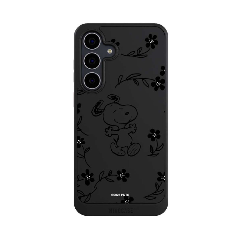 Galaxy S25 FE NIVOcore Snoopy und Flowers Transparent