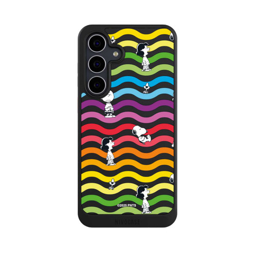 Samsung Galaxy S25 FE NIVOcore Snoopy Pattern Rainbow Transparent