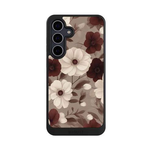 Samsung Galaxy S25 FE NIVOcore Negative Flower Bordeaux White with AI