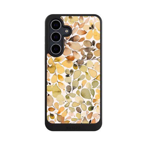 Samsung Galaxy S25 FE NIVOcore Eukalyptus Aquarellblätter Braun Herbst