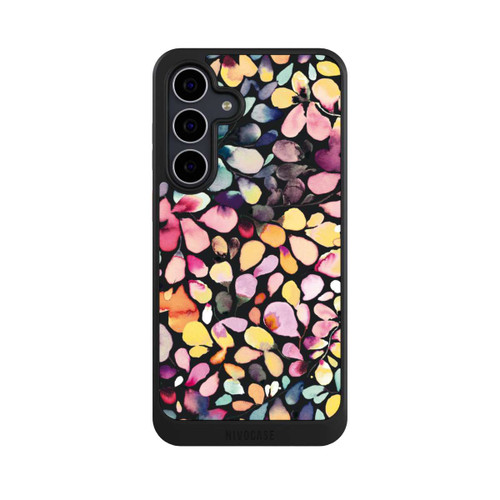 Samsung Galaxy S25 FE NIVOcore Eucalyptus Watercolor Leaves Black