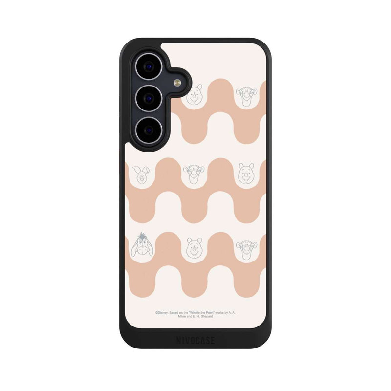Galaxy S25 FE NIVOcore Winnie the Pooh and Friends Boho Waves Pattern