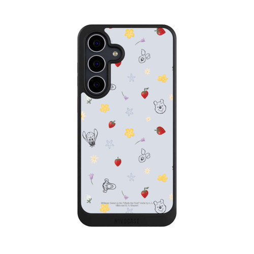 Samsung Galaxy S25 FE NIVOcore Winnie the Pooh and Friends Strawberry Pattern Blue
