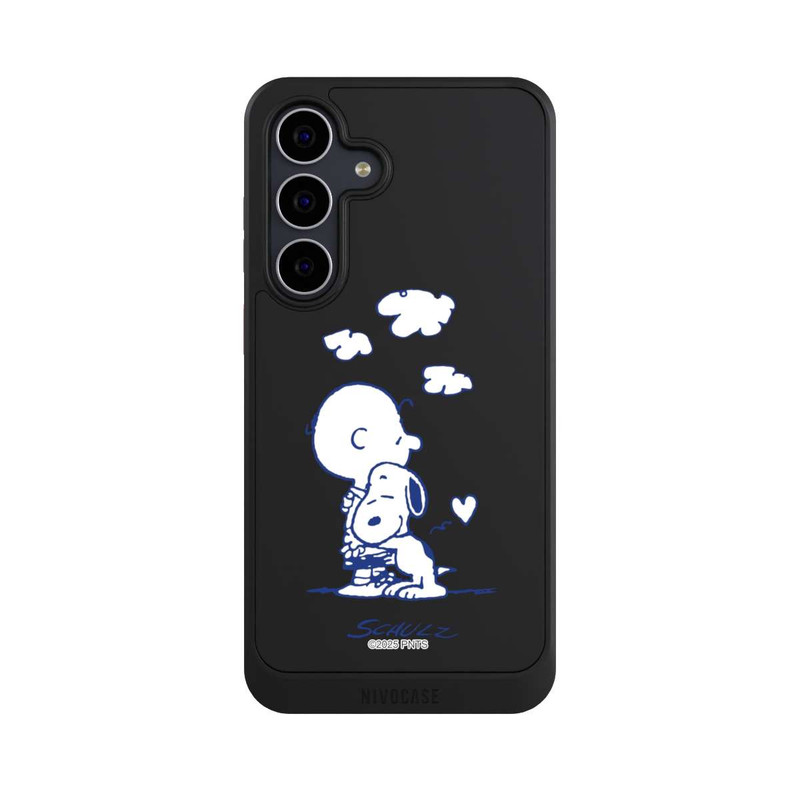 Galaxy S25 FE NIVOcore Peanuts Charlie Brown Snoopy Hug Transparent
