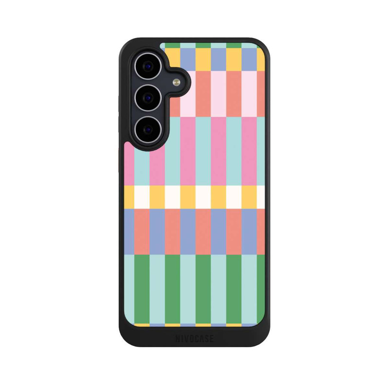 Galaxy S25 FE NIVOcore Checked Theme Pastel