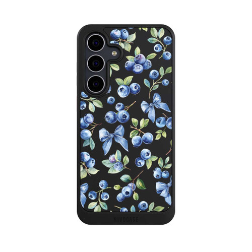 Samsung Galaxy S25 FE NIVOcore Blaubeere Schleifen Transparent mit KI