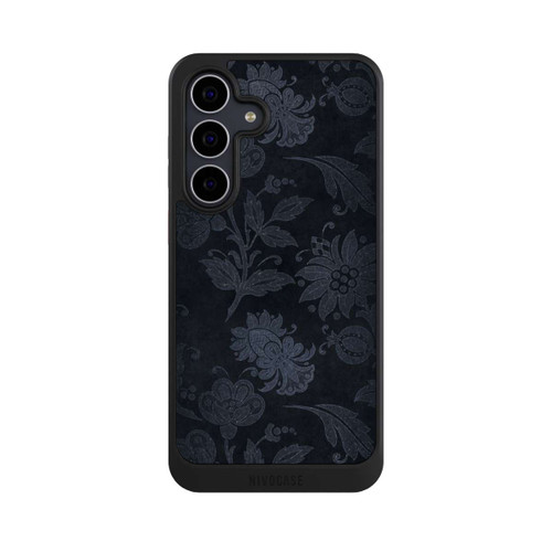 Samsung Galaxy S25 FE NIVOcore  Silberne Blumen auf Samt