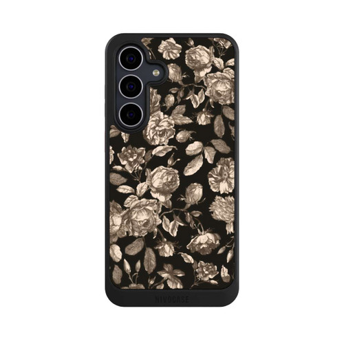 Samsung Galaxy S25 FE NIVOcore Leinwand dunkle Blumen