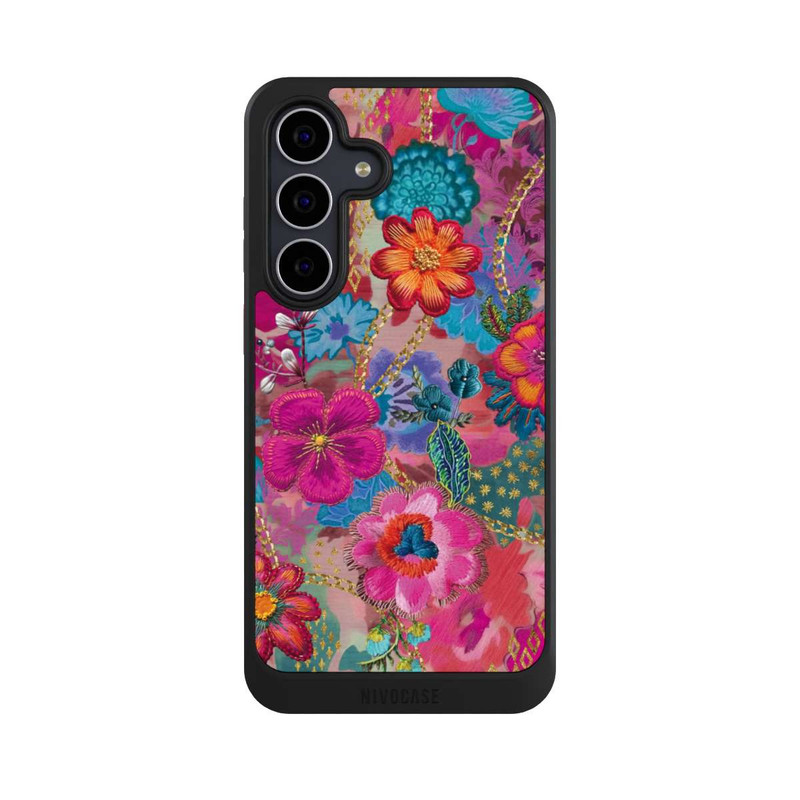 Galaxy S25 FE NIVOcore Patchwork Blumen Mit KI