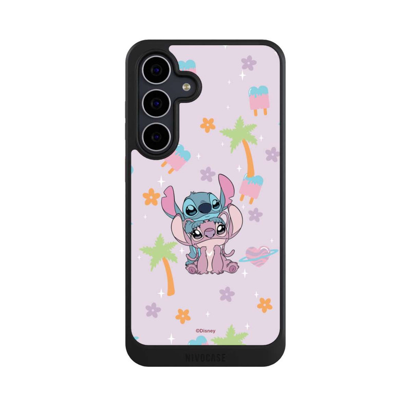 Galaxy S25 FE NIVOcore Stitch and Angel Cute Couple