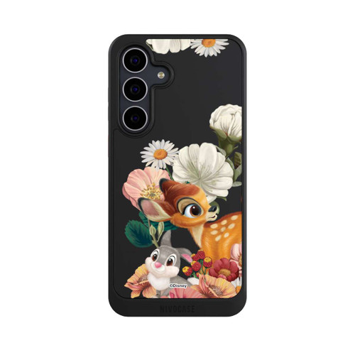 Samsung Galaxy S25 FE NIVOcore Bambi und Klopfer Blumen Transparent