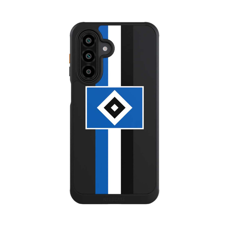 Galaxy A17 5G NIVOcore HSV Streifen - Blau-Weiß-Schwarz - ohne Hintergrund