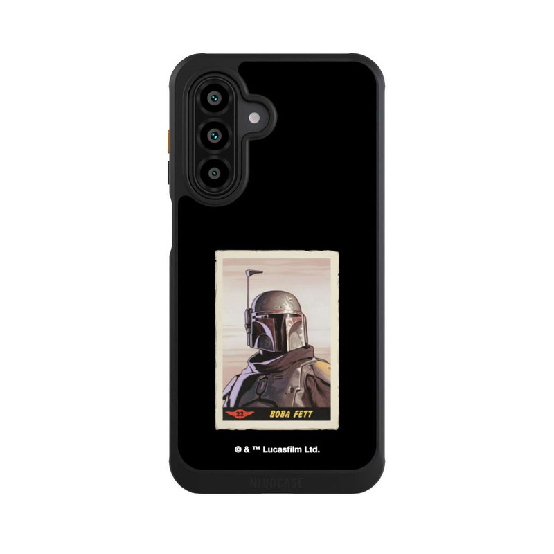 Galaxy A17 5G NIVOcore Boba Fett Badges Schwarzer Hintergrund