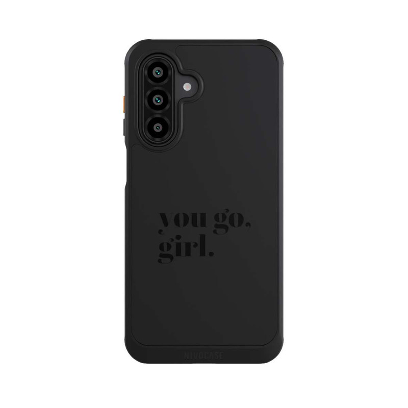 Galaxy A17 5G NIVOcore You Go Girl Schwarz Transparent