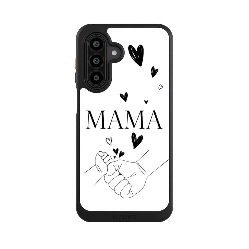Galaxy A17 5G NIVOcore Muttertag Line Art Hände Schwarz Weiß