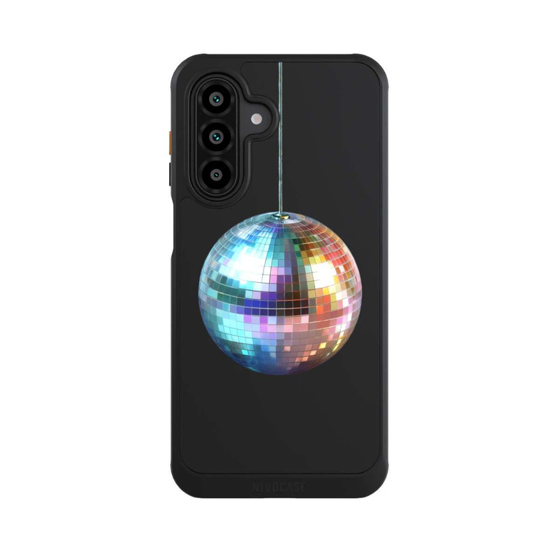 Galaxy A17 5G NIVOcore Disco Balls Party Blue Gold Transparent with AI