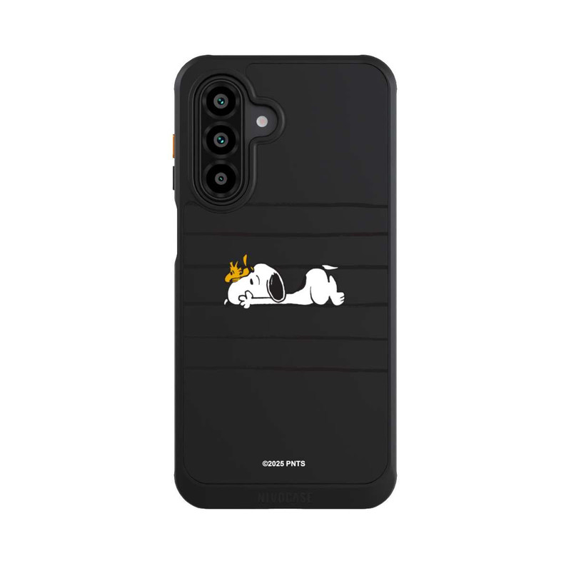 Galaxy A17 5G NIVOcore Snoopy Woodstock Streifen Peanuts Transparent