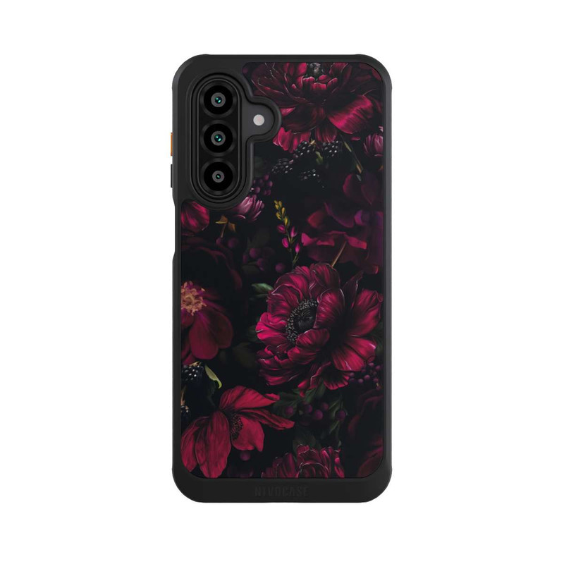 Galaxy A17 5G NIVOcore Dunkle Rote Blumen Liebe