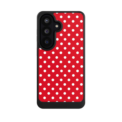 Samsung Galaxy S26 NIVOcore Polka Dots Dunkelrot und Weiß