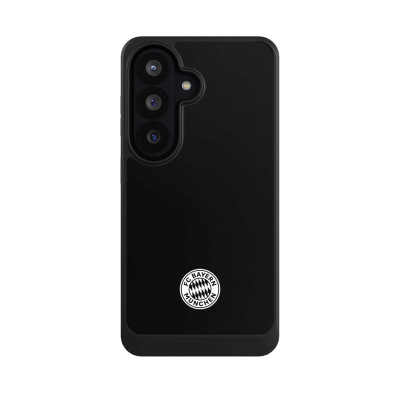 Galaxy S26 NIVOcore Logo FCB Classique Petit - Blanc sur Fond Noir