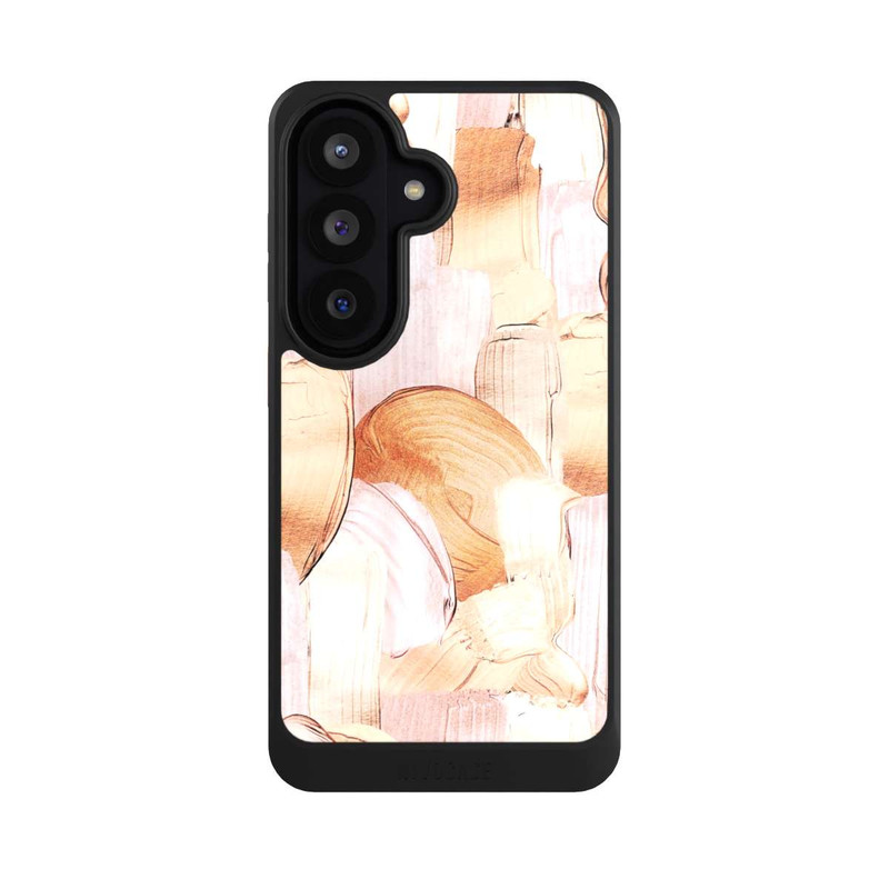 Galaxy S26 NIVOcore White/Gold Brush Pattern