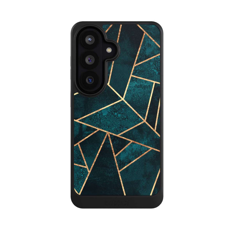 Galaxy S26 NIVOcore Tief Blaugrün Stein Gold Druck