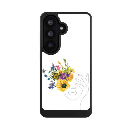 Samsung Galaxy S26 NIVOcore Line Art Frau Sonnenblumen