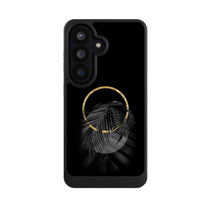 Galaxy S26 NIVOcore tropische Blätter schwarz