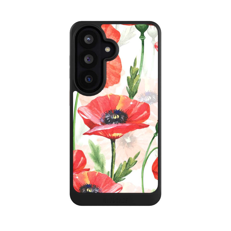 Galaxy S26 NIVOcore Wasserfarbe Mohnblumen