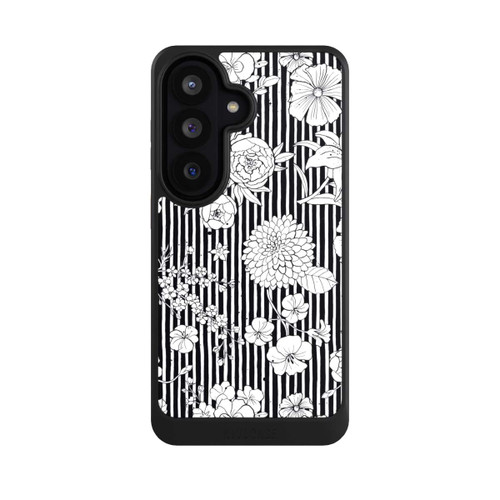 Samsung Galaxy S26 NIVOcore Fleurs et rayures noir et blanc