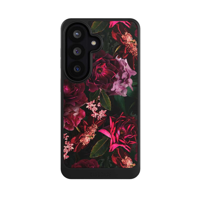 Galaxy S26 NIVOcore Dunkelrote und rosa Blüten