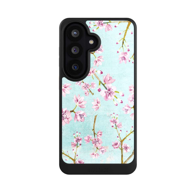 Galaxy S26 NIVOcore Kirschblütenzweigmuster Hellblau