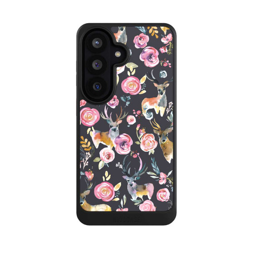 Samsung Galaxy S26 NIVOcore Cerfs et fleurs Anthracite