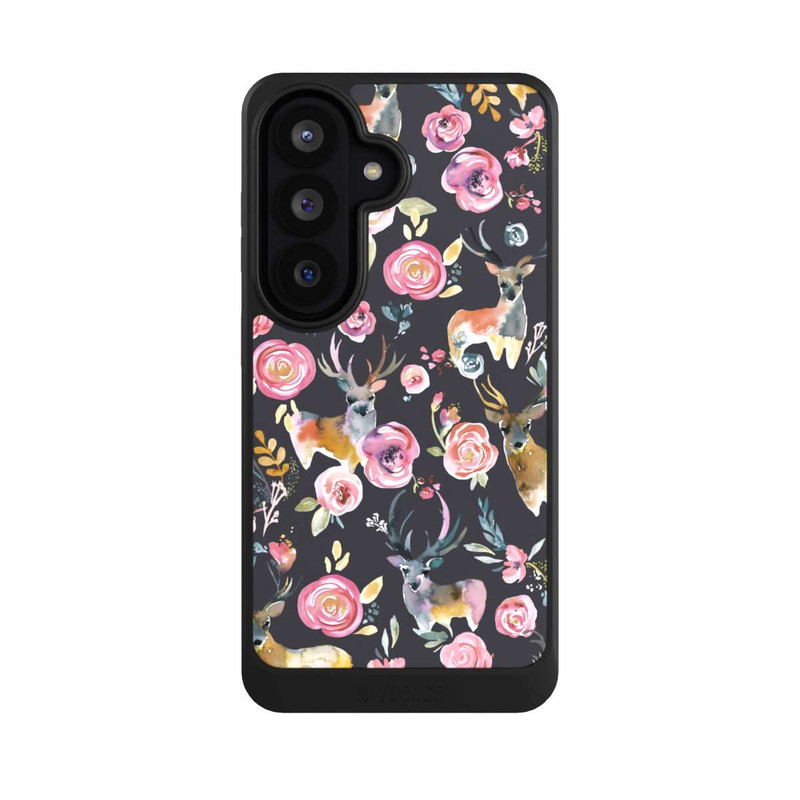 Galaxy S26 NIVOcore Hirsche und Blumen Anthrazit