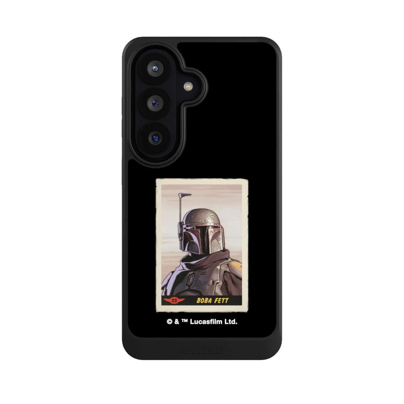 Galaxy S26 NIVOcore Boba Fett Badges Schwarzer Hintergrund